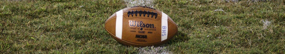 A football on the field